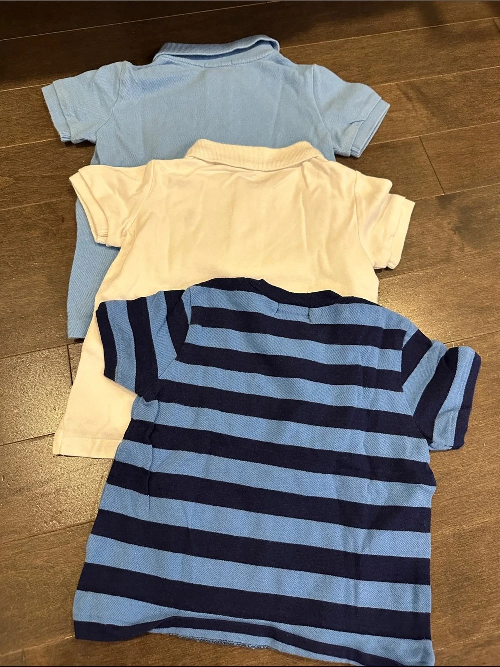 Ralph Lauren Boys Polo & Striped Tee Set in Light Blue, White, Navy